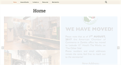 Desktop Screenshot of amchamzambia.com
